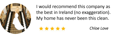 5 stars carpet cleaning service rating from chloe