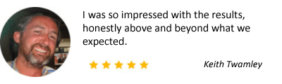 5 star carpet cleaning company rating from keith