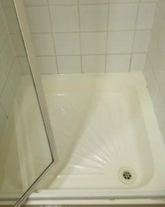 shower tray after
